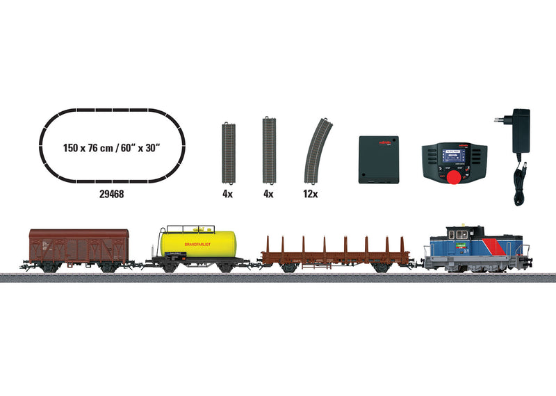 Märklin 29468 HO Scale Swedish "Statens Järnvägar" Green Cargo Digital Starter Train Set