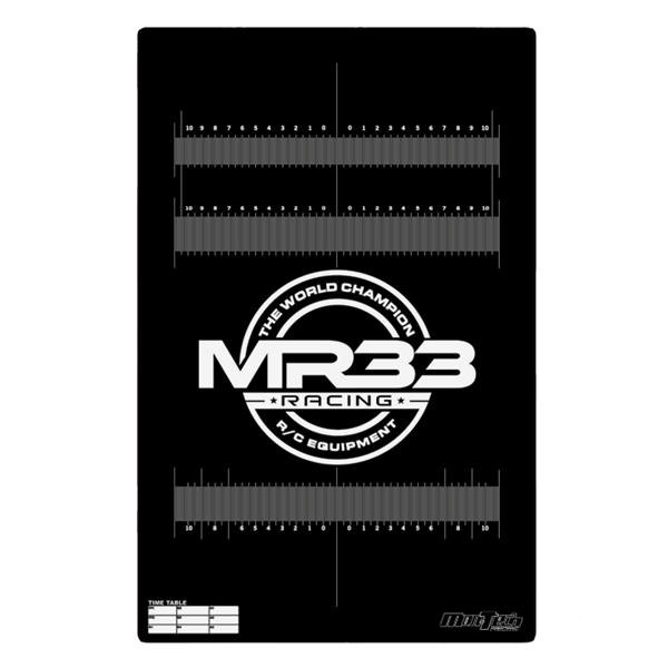 MR33 Racing Glass Setup Board with Protective Travel Bag
