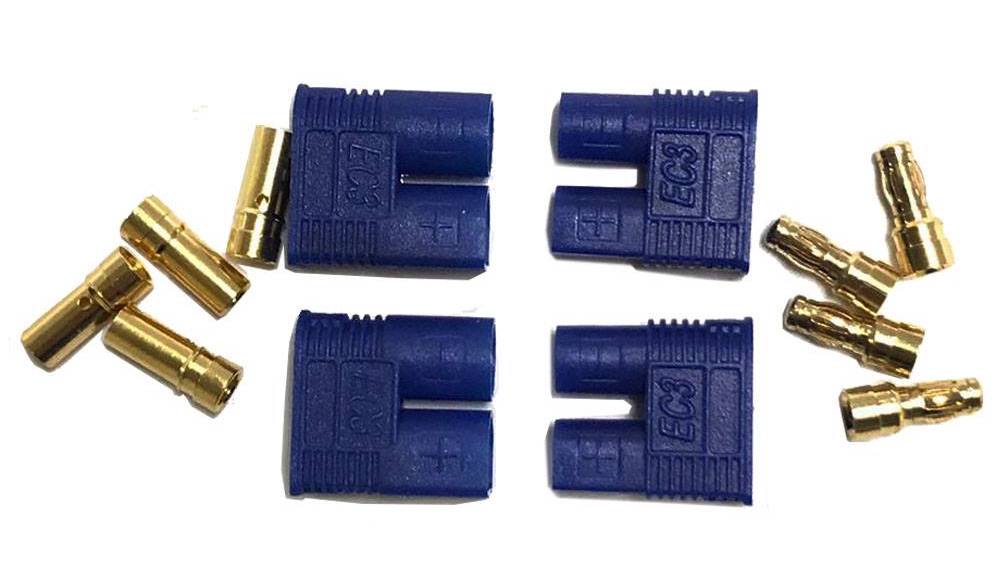 Maclan Racing 4154 EC3 Connectors 2 Pair 2 Male 2 Female