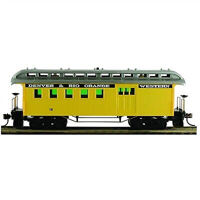 Mantua 720008 HO Scale 1860's Wooden Passenger Coach Rio Grande D&RGW 18 - NOS