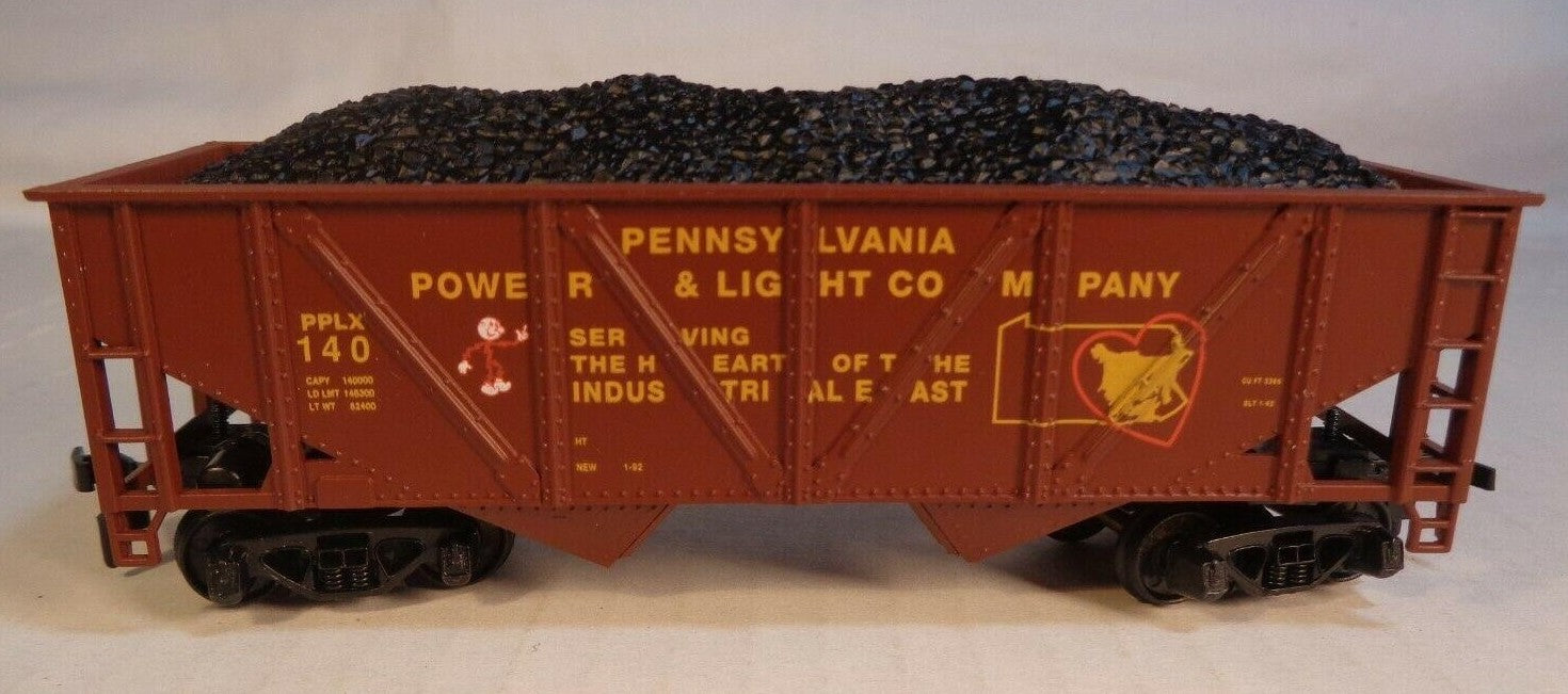 Mantua 729-202 HO Scale 32' 2 Bay Open Hopper with Coal Load PP&L 140 - NOS