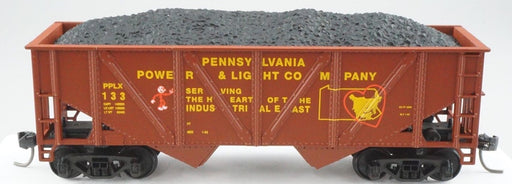 Mantua 729-205 HO Scale 32' 2 Bay Open Hopper with Coal Load PP&L 133 - NOS
