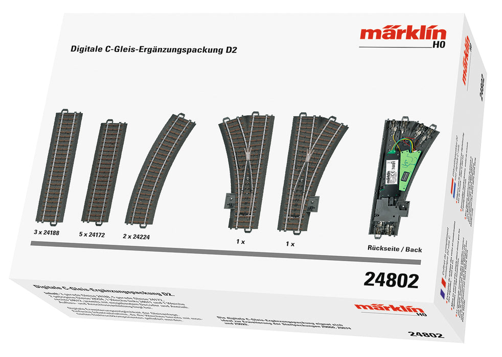 Märklin 24802 HO Scale Digital C Track D2 Expansion Set