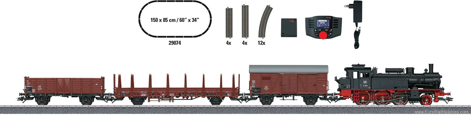 Marklin 29074 HO Scale Era III Deutsche Bundesbahn DB Freight Digital Starter Train Set