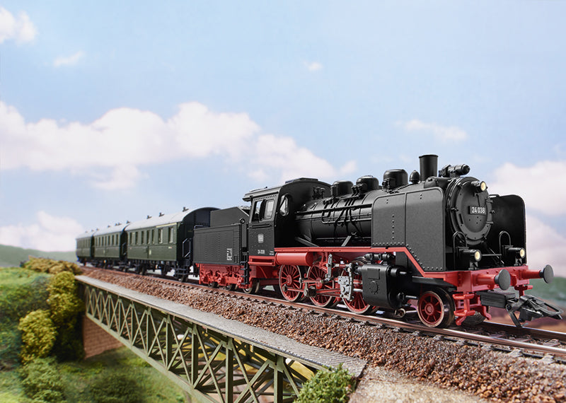 Marklin 29243 HO Scale Deutsche Bundesbahn DB Branch Line Class 24  Digital Starter Train Set with M