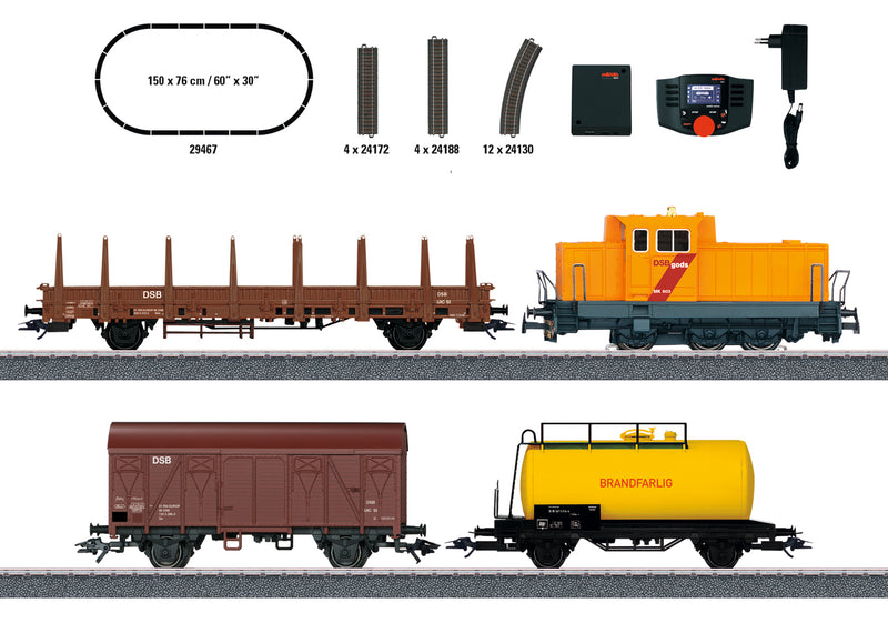 Märklin 29467 HO Scale Danish Freight Digital Starter Train Set
