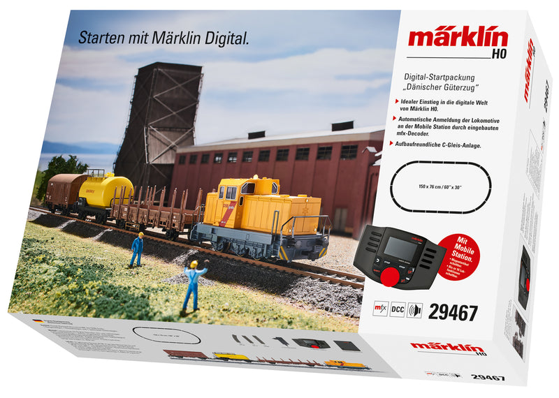 Märklin 29467 HO Scale Danish Freight Digital Starter Train Set