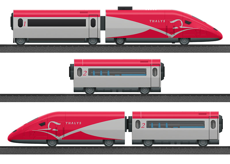 Marklin My World 29338 HO Scale Thalys Starter Set with Sound (Battery Powered)