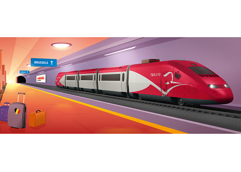 Marklin My World 29338 HO Scale Thalys Starter Set with Sound (Battery Powered)