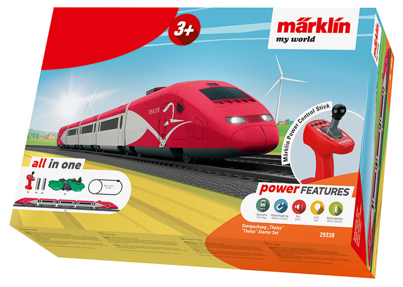Marklin My World 29338 HO Scale Thalys Starter Set with Sound (Battery Powered)