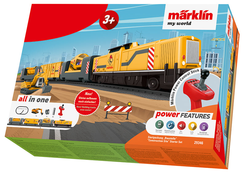 Marklin My World 29346 HO Scale Construction Site Starter Set Sound (Battery Powered)