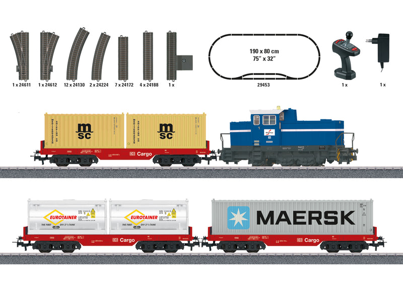 Märklin Start Up 29453 HO Scale Container Train Starter Set