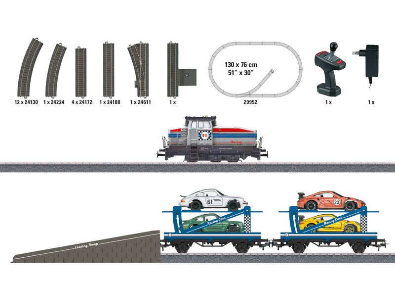 Märklin Start Up 29952 HO Scale Auto Transport Starter Train Set