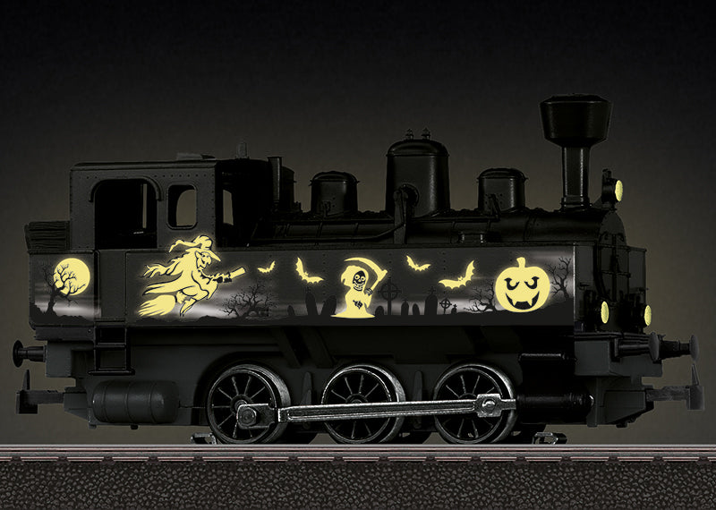 Marklin Start Up 36872 HO Scale Glow in the Dark Halloween 0-6-0T Steam Locomotive