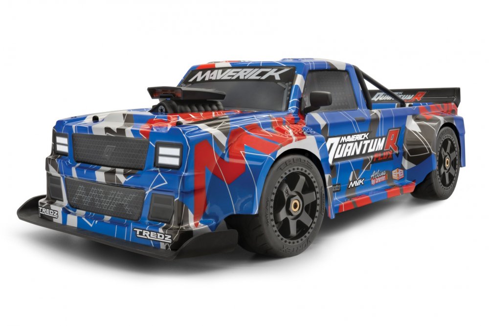 Maverick RC (HPI) 150312 Blue 1/8 QuantumR Flux 4S Race Truck