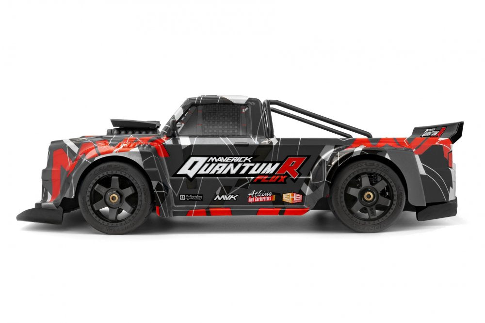 Maverick RC (HPI) 150313 Grey and Red 1/8 QuantumR Flux 4S Race Truck