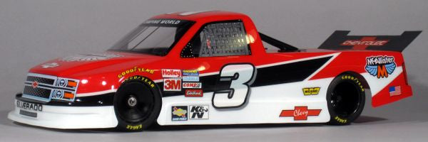McAllister Racing 301 Chevy NasTruck RC Body 1/10th 10" Wheelbase