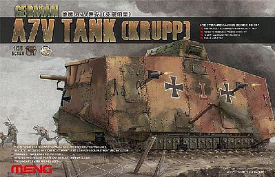 Meng Model Kits TS-017 1/35 A7V (Krupp) German Tank