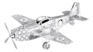 Metal Earth MMS003 P-51 Mustang Airplane 12 Piece Metal Model Kit