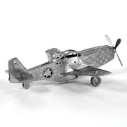 Metal Earth MMS003 P-51 Mustang Airplane 12 Piece Metal Model Kit