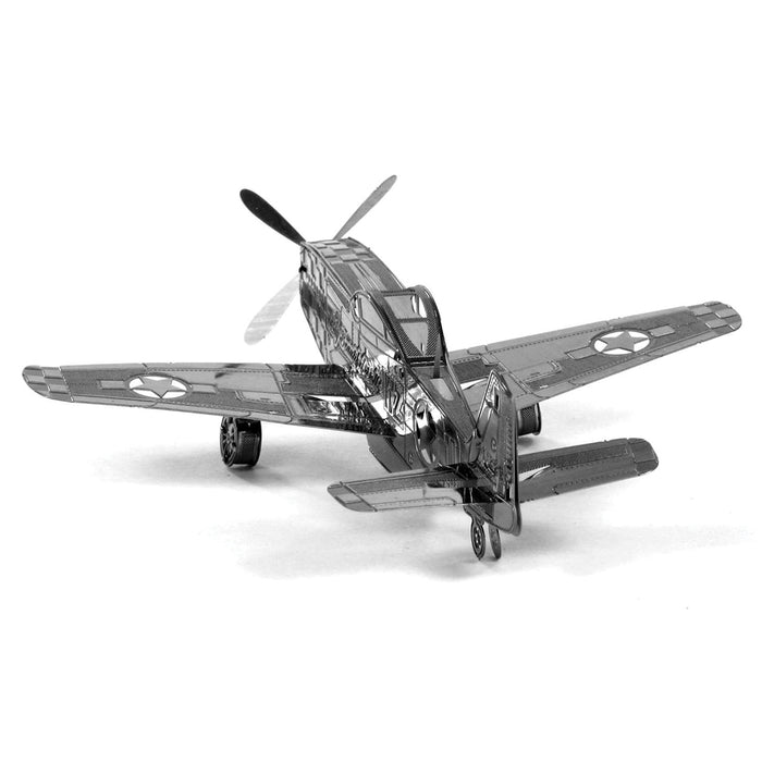 Metal Earth MMS003 P-51 Mustang Airplane 12 Piece Metal Model Kit