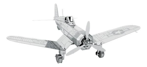 Metal Earth MMS035 F4U Corsair WWII Plane 18 Piece Metal Model Kit