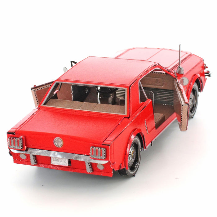 Metal Earth MMS056C Red 1965 Ford Mustang 61 Piece Metal Model Kit