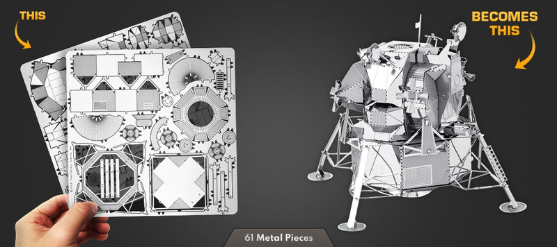 Metal Earth MMS078 Apollo Lunar Module 61 Piece Metal Model Kit