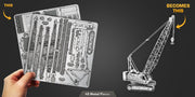 Metal Earth MMS078 Crawler Crane 48 Piece Metal Model Kit