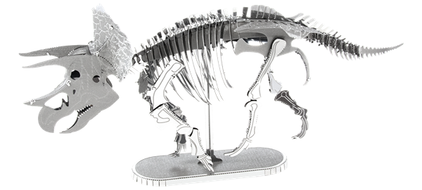 Metal Earth MMS101 Triceratops Dinosaur Skeleton 77 Piece Metal Model Kit