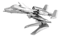 Metal Earth MMS109 A-10 Warthog Jet 46 Piece Metal Model Kit