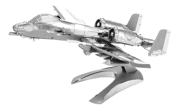 Metal Earth MMS109 A-10 Warthog Jet 46 Piece Metal Model Kit