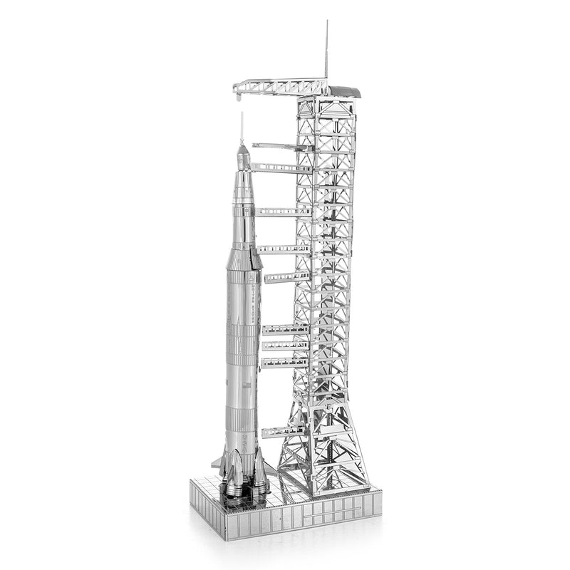 Metal Earth MMS167 Apollo Saturn V Rocket with Launch Gantry 39 Piece Metal Model Kit