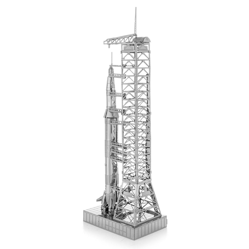 Metal Earth MMS167 Apollo Saturn V Rocket with Launch Gantry 39 Piece Metal Model Kit