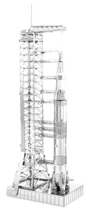 Metal Earth MMS167 Apollo Saturn V Rocket with Launch Gantry 39 Piece Metal Model Kit