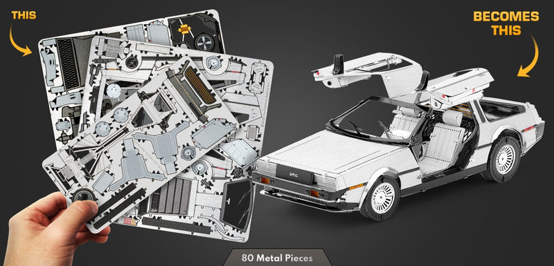 Metal Earth MMS181 DeLorean 80 Piece Metal Model Kit