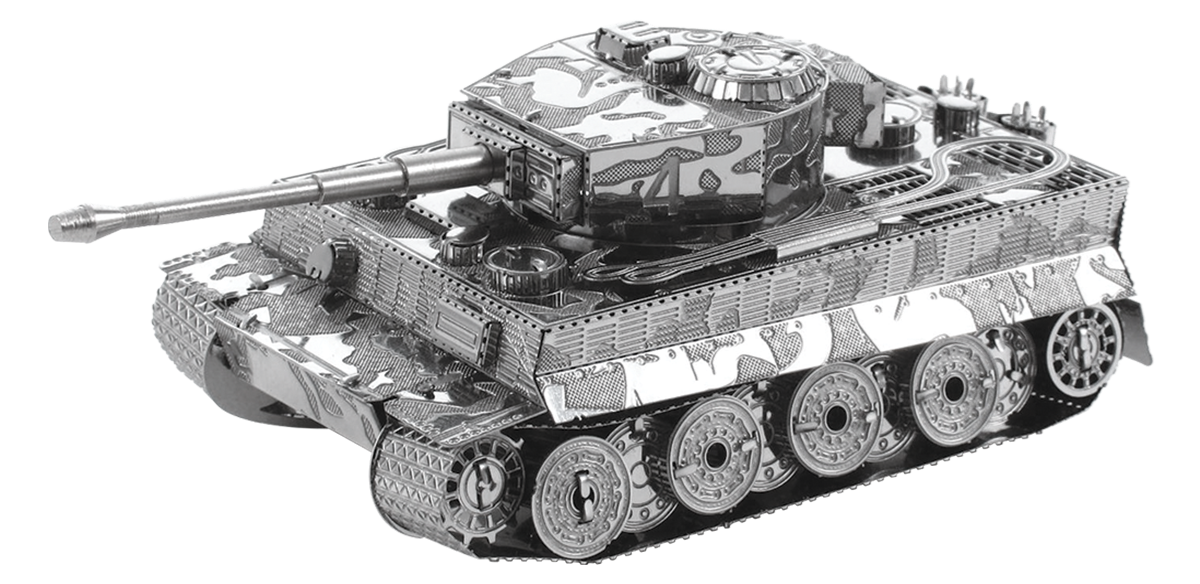 Metal Earth MMS203 Tiger I Tank 60 Piece Metal Model Kit