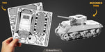 Metal Earth MMS204 Sherman 55 Piece Metal Model Kit