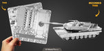 Metal Earth MMS206 M1 Abrams Tank 69 Piece Metal Model Kit