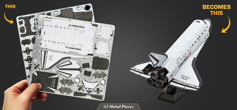 Metal Earth MMS211 Space Shuttle Atlantis 63 Piece Metal Model Kit