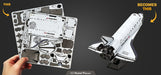Metal Earth MMS211A Space Shuttle Discovery 63 Piece Metal Model Kit