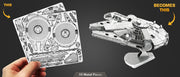 Metal Earth MMS251 Star Wars Millennium Falcon 50 Piece Metal Model Kit