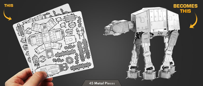 Metal Earth MMS252 Star Wars AT-AT 45 Piece Metal Model Kit