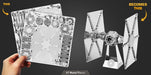 Metal Earth MMS256 Star Wars Tie Fighter 67 Piece Metal Model Kit