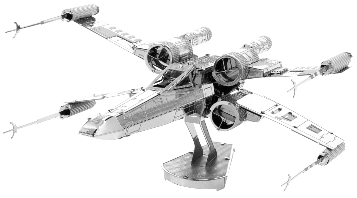 Metal Earth MMS257 Star Wars X-Wing Star Fighter 49 Piece Metal Model Kit