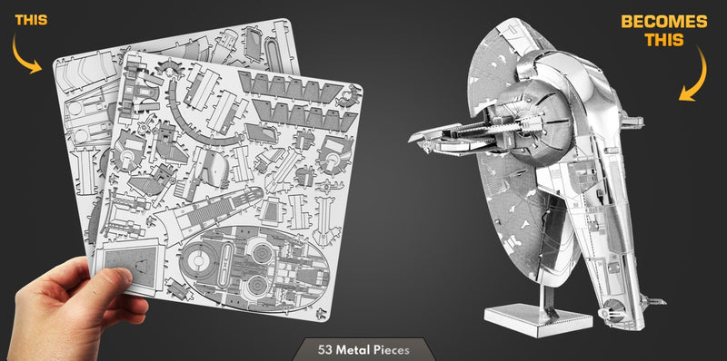 Metal Earth MMS260 Star Wars Slave 1 53 Piece Metal Model Kit