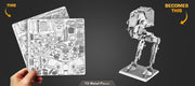 Metal Earth MMS261 Star Wars AT-ST 112 Piece Metal Model Kit