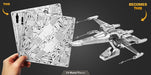 Metal Earth MMS269 Star WarsPoe Damerron's X-Wing Fighter 54 Piece Metal Model Kit