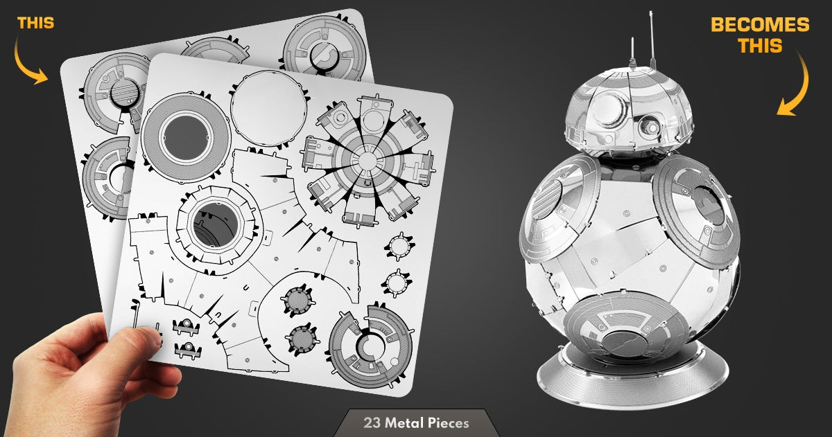 Metal Earth MMS271 Star Wars BB-8 23 Piece Metal Model Kit