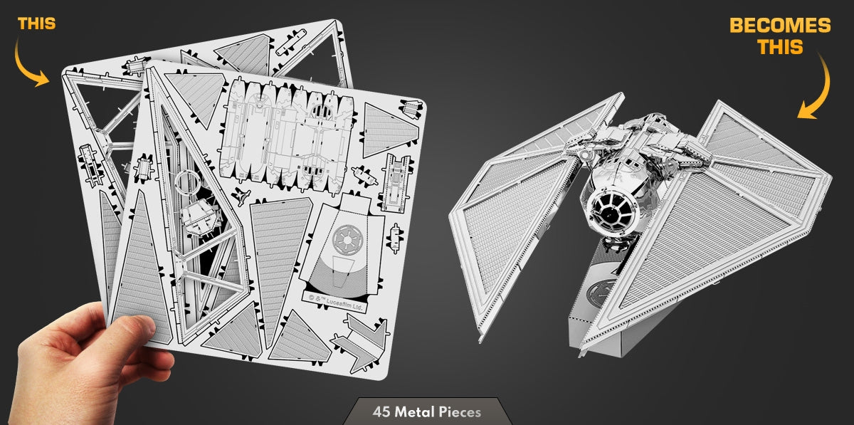 Metal Earth MMS273 Star Wars TIE Striker 45 Piece Metal Model Kit